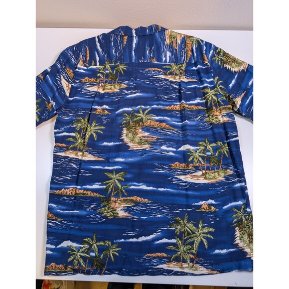 Kalaheo Men's Size Med Hawaiian Beach Short Sleeve Shirt Made in USA Rayon - Picture 6 of 7